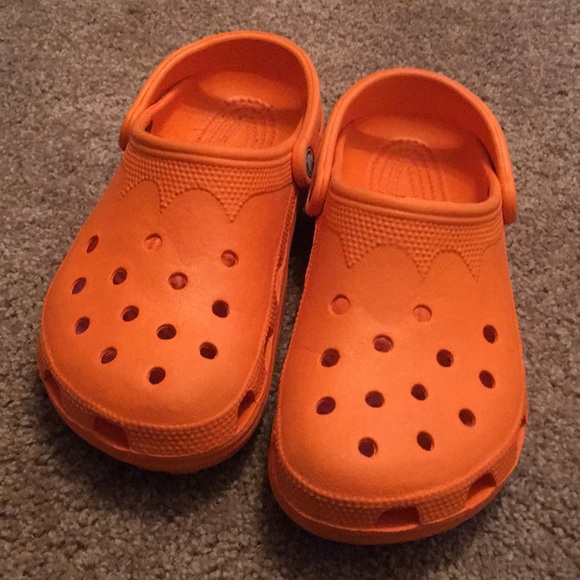orange crocs
